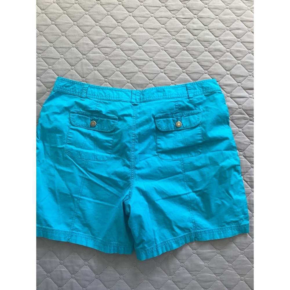 Kim Roger's Women's Blue Shorts Size 18 - Picture 4 of 4